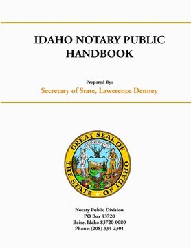 portada Idaho Notary Public Handbook (en Inglés)