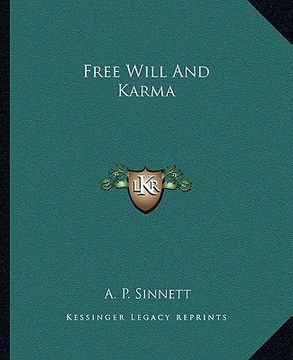 portada free will and karma (in English)