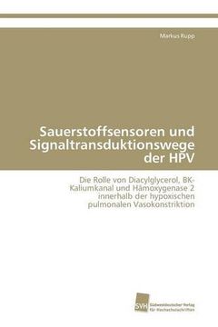 portada Sauerstoffsensoren und Signaltransduktionswege der HPV