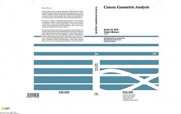 portada Convex Geometric Analysis Hardback (Mathematical Sciences Research Institute Publications) (en Inglés)