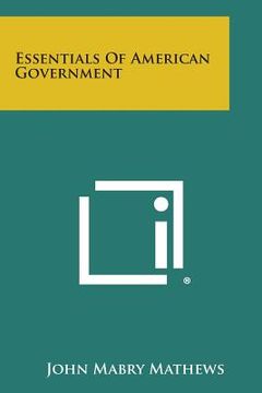 portada Essentials of American Government (en Inglés)