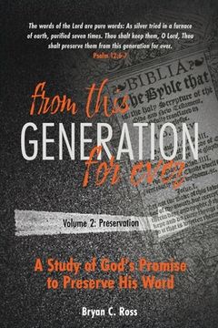 portada From this Generation For ever: Volume 2: Preservation (in English)