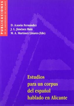 portada Estudios para un corpus del español hablado en Alicante