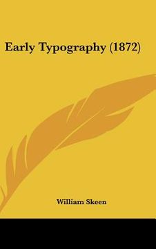 portada early typography (1872) (en Inglés)