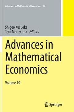 portada Advances in Mathematical Economics Volume 19 (en Inglés)