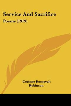 portada service and sacrifice: poems (1919) (in English)
