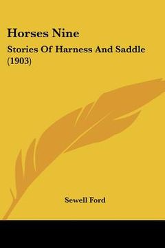 portada horses nine: stories of harness and saddle (1903) (in English)