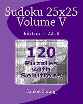 portada Sudoku 25x25 Vol V: Volume V (en Inglés)