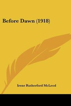 portada before dawn (1918) (en Inglés)