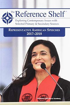 portada Reference Shelf: Representative American Speeches, 2017-2018: 0 (en Inglés)