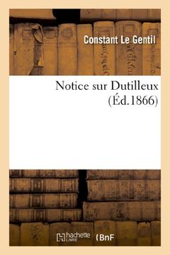 portada Notice Sur Dutilleux (Histoire)