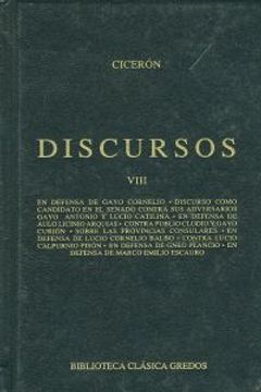 portada Discursos VIII (B. CLÁSICA GREDOS)