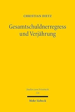 portada Gesamtschuldnerregress Und Verjahrung (en Alemán)