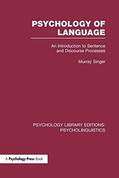 portada Psychology of Language (Ple: Psycholinguistics): An Introduction to Sentence and Discourse Processes (in English)