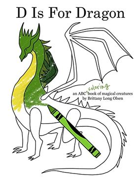 portada D is for Dragon Coloring Book (en Inglés)