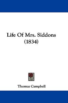 portada life of mrs. siddons (1834) (in English)
