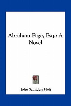 portada abraham page, esq. (en Inglés)