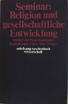 portada Seminar Religion und Gesellschaftliche Entwicklung. (Nr. 38) (en Alemán)