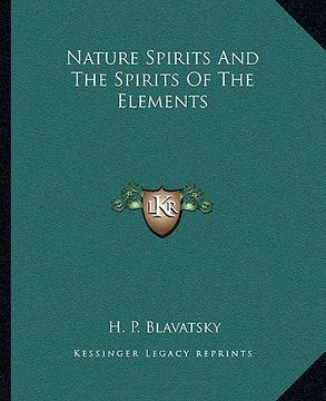 portada nature spirits and the spirits of the elements (en Inglés)