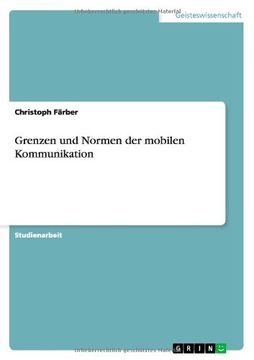 portada Grenzen und Normen der mobilen Kommunikation (German Edition)