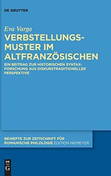 portada Verbstellungsmuster im Altfranzösischen (en Alemán)