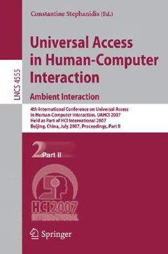 portada universal access in human-computer interaction. ambient interaction: 4th international conference on universal access in human-computer interaction, u (in English)