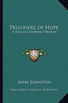 portada prisoners of hope: a tale of colonial virginia (en Inglés)