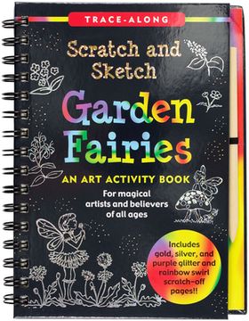 portada Scratch & Sketch(Tm) Garden Fairies (Trace Along): Trace-Along: For Magical Artists and Believers of all Ages (en Inglés)