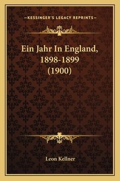 portada Ein Jahr In England, 1898-1899 (1900) (en Alemán)