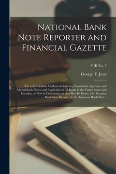 portada National Bank Note Reporter and Financial Gazette; VIII No. 7 (in English)