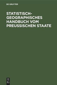 portada Statistisch-Geographisches Handbuch vom Preußischen Staate (in German)