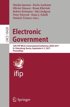 portada Electronic Government: 16th IFIP WG 8.5 International Conference, EGOV 2017, St. Petersburg, Russia, September 4-7, 2017, Proceedings (Lecture Notes in Computer Science)