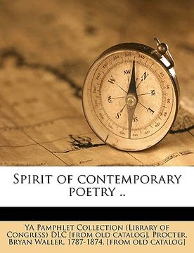 portada spirit of contemporary poetry .. (en Inglés)