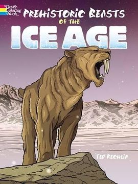 portada Prehistoric Beasts of the ice age (Dover Coloring Books) 