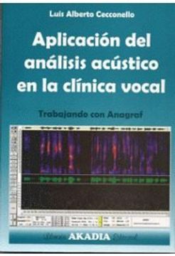 portada Aplicación del análisis acústico en la clínica vocal (in Spanish)