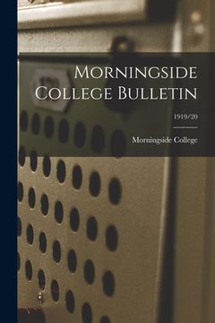 portada Morningside College Bulletin; 1919/20 (en Inglés)