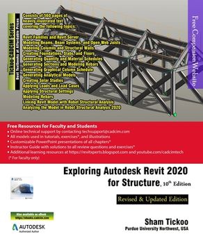 portada Exploring Autodesk Revit 2020 for Structure, 10Th Edition (en Inglés)