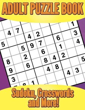 portada Adult Puzzle Book: Sudoku, Crosswords and More!
