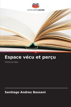 portada Espace vécu et perçu (en Francés)