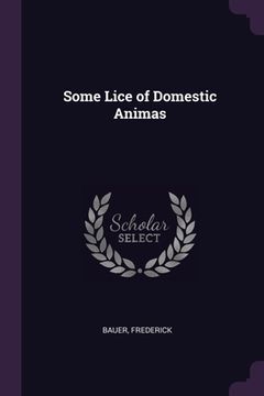 portada Some Lice of Domestic Animas (en Inglés)