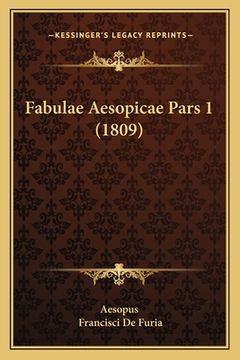 portada Fabulae Aesopicae Pars 1 (1809)