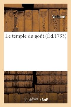 portada Le temple du goût (en Francés)