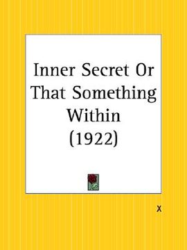 portada inner secret or that something within (in English)