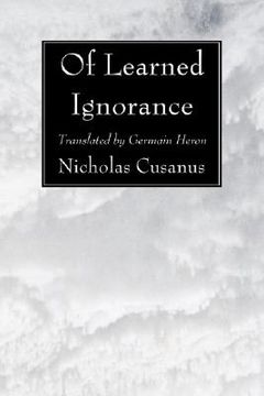 portada of learned ignorance (en Inglés)