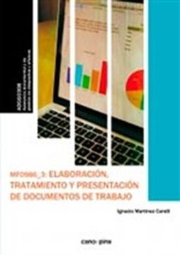 portada MF0986 Elaboración, tratamiento y presentación de documentos de trabajo