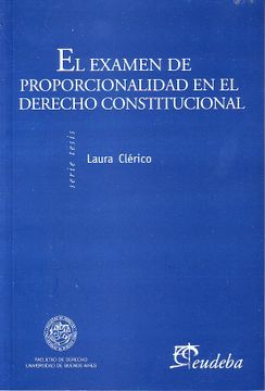 portada El Examen De Proporcionalidad En El Derecho Constitucional