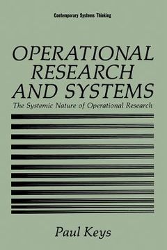 portada Operational Research and Systems: The Systemic Nature of Operational Research