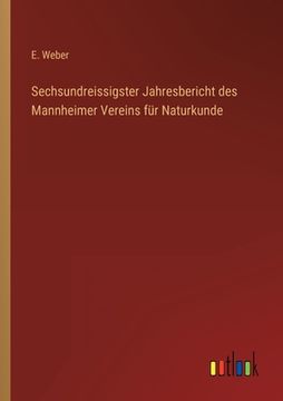 portada Sechsundreissigster Jahresbericht des Mannheimer Vereins für Naturkunde (en Alemán)