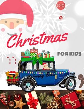 portada Christmas Coloring Book for Kids: coloring book for boys, girls, and kids of 3 to 8 years old (in English)