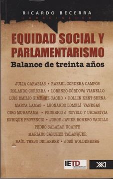 portada equidad social y parlamentarismo. balance de treinta años